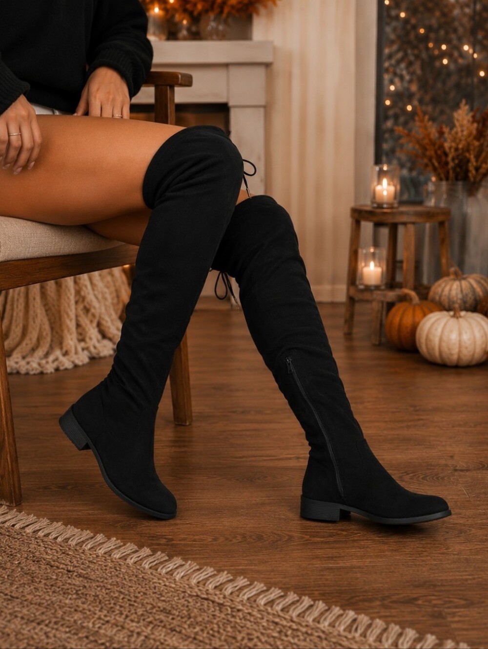 ❤Just In❤ Sexy Night out Boots over Knee toupe - Picture 3 of 3